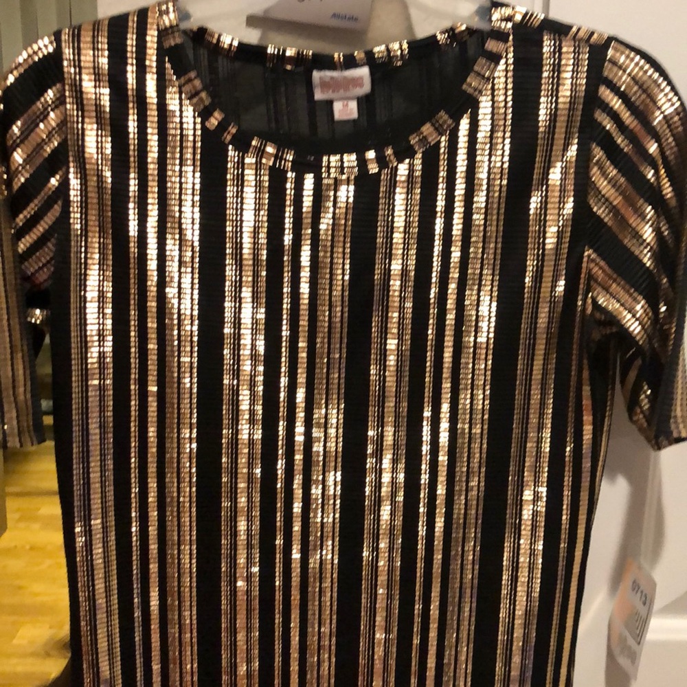 Lularoe elegant collection Gigi black and metallic